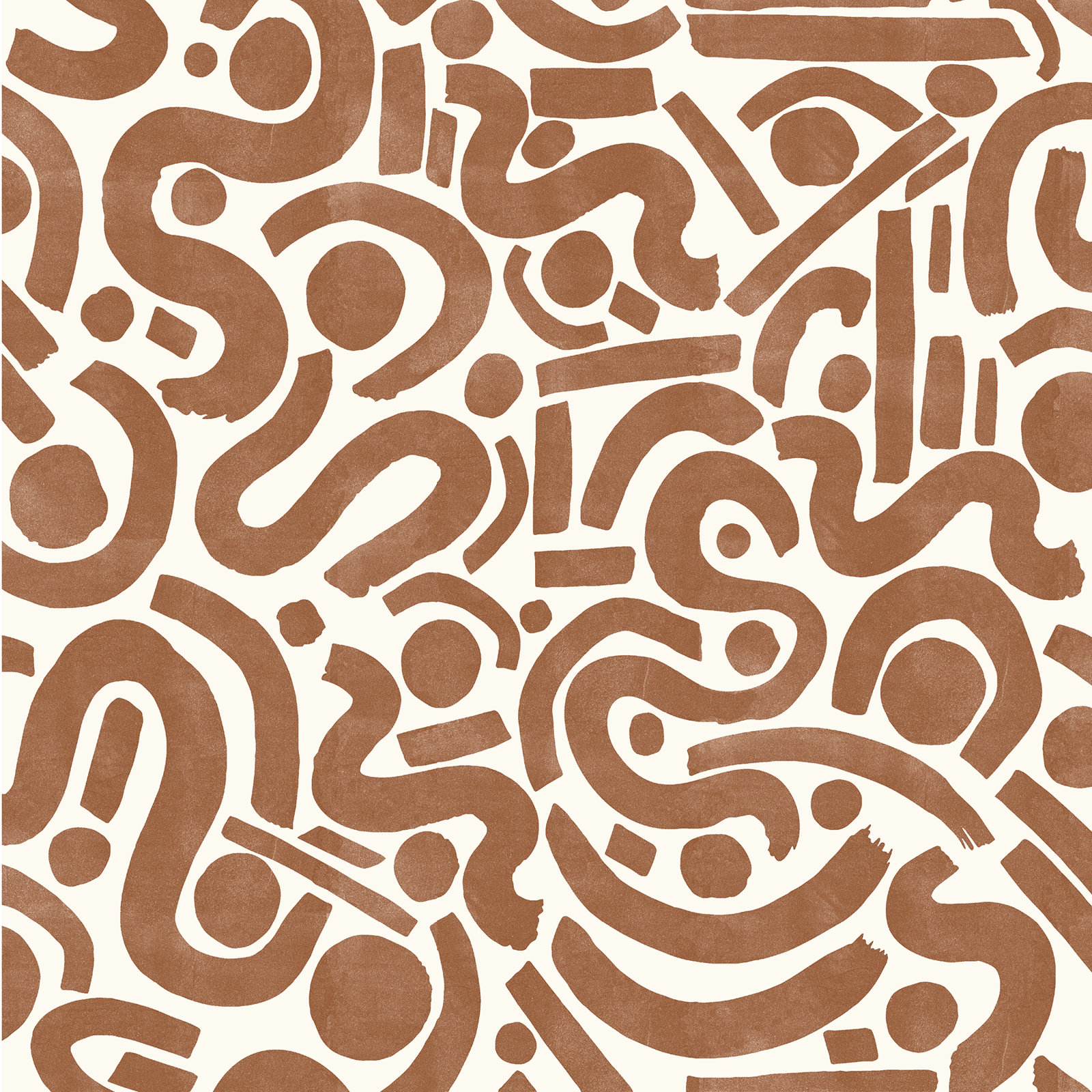 Peel & Stick Geometric Wallpaper, Orange