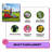 POP JUMP 16'x15'x12' Crossover Rainbow Castle Inflatable Bounce House with Dual Slide & Pool, Includes Blower