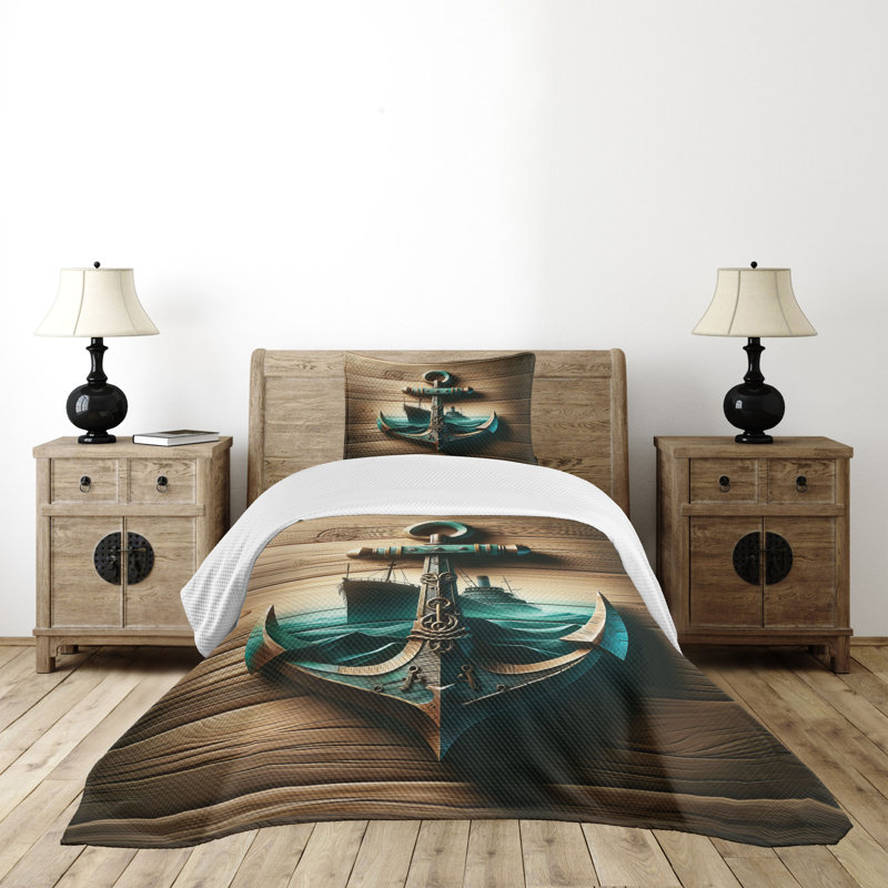 Coverlet, Twin Coverlet / Bedspread + 1 Standard Sham