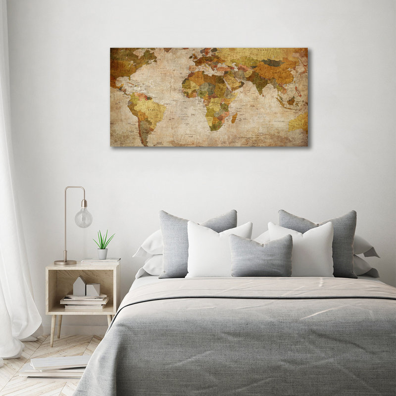Political Map - Wrapped Canvas Print