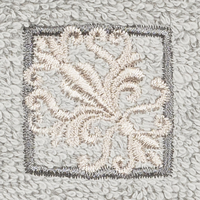 Essuie-mains en coton turc Vivian, Gris clair