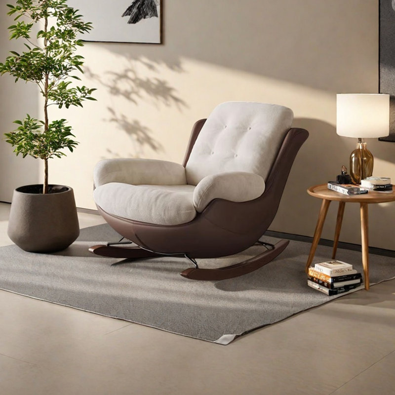 Chaise berçante anti-basculement ergonomique