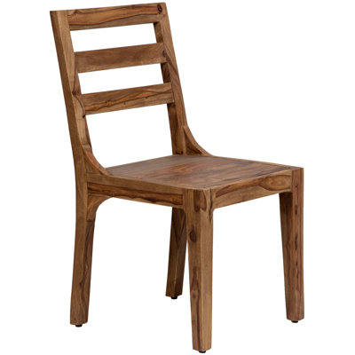 Chaise d'appoint en bois massif Kanwal