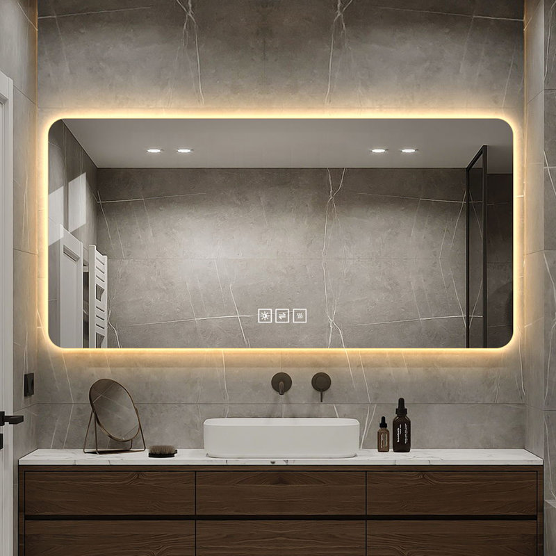 48*24in LED bathroom mirror