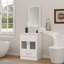 Ensemble de meuble-lavabo simple 24 "avec miroir Cather