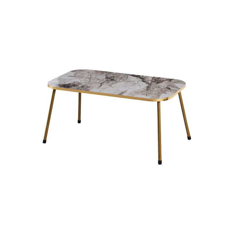 Crooke Living Room Table Set, White Marble