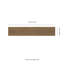 Carreau de plancher et de mur en porcelaine mat 9 po x 47 po Sandaro-98616194