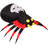 5.9-Ft. Wide Inflatable Black and Red Spider with Multi-Colour Disco Lights