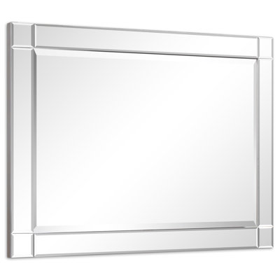 Norvin Solid Wood Rectangle Mirror