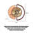 Orange Brown Golden Leather Round Wall Clocks