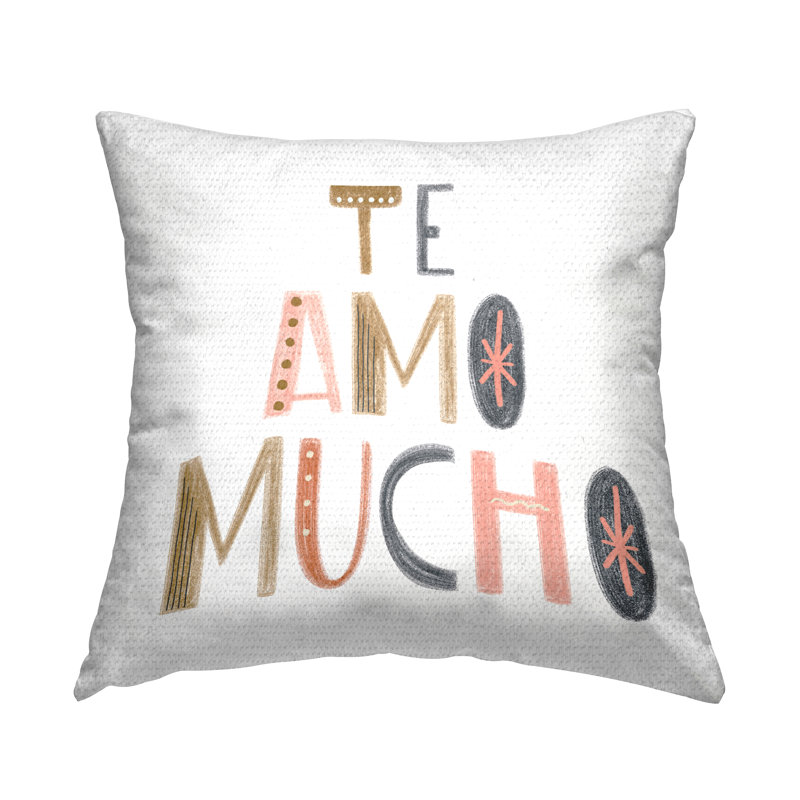 Coussin d'extérieur Te Amo Manyo Creativo