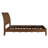 Brown Queen Platform Bed, Transitional Style With Headboard Brown, Featured