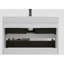 Meuble-lavabo blanc - taille 36 po, 20% plus de rangement, armoire murale moderne au design épuré, blanc, grande poignée-1073316165-1073316164