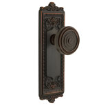 Grandeur Windsor Plate Single Dummy with Soleil Door Knob
