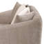 Ensemble de canapé rembourré en chenille 3 pièces Latte