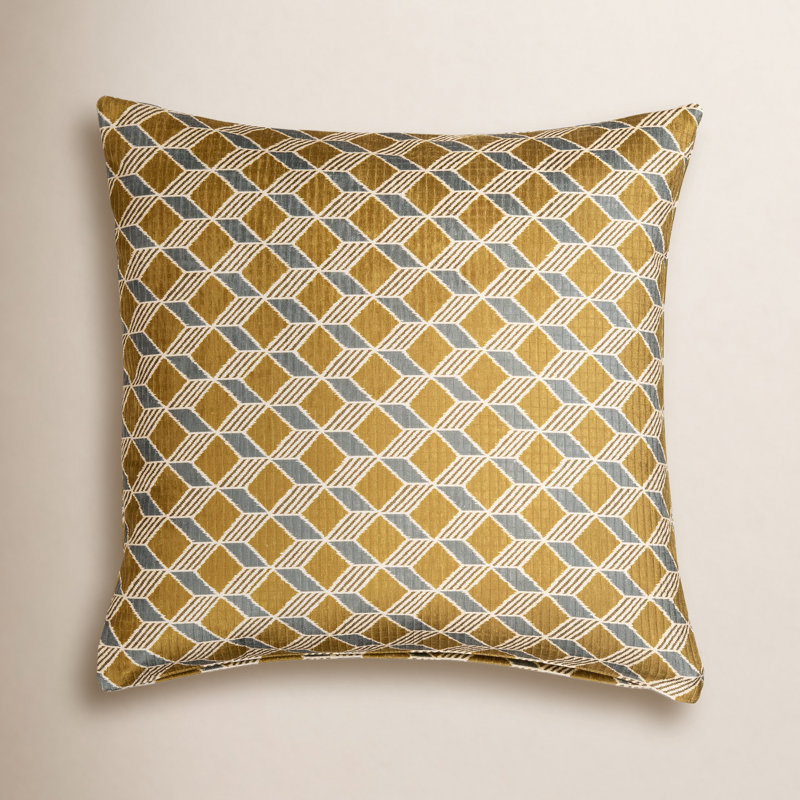Coussin décoratif Merce, Carré 18 po, polyester