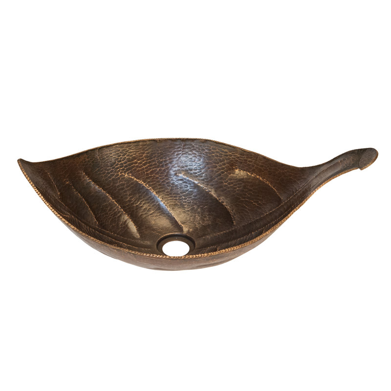 Lavabo en cuivre martelé