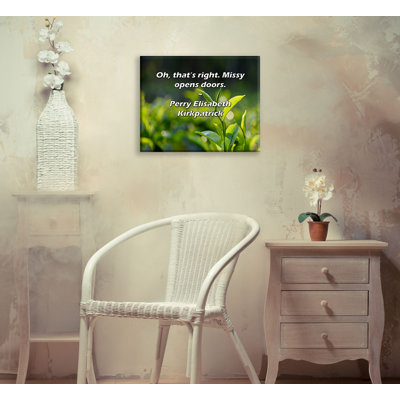 Astoria Grand Gallery Wrapped Canvas By Perry Elisabeth Kirkpatrick: "Oh, that’s right. Missy opens d