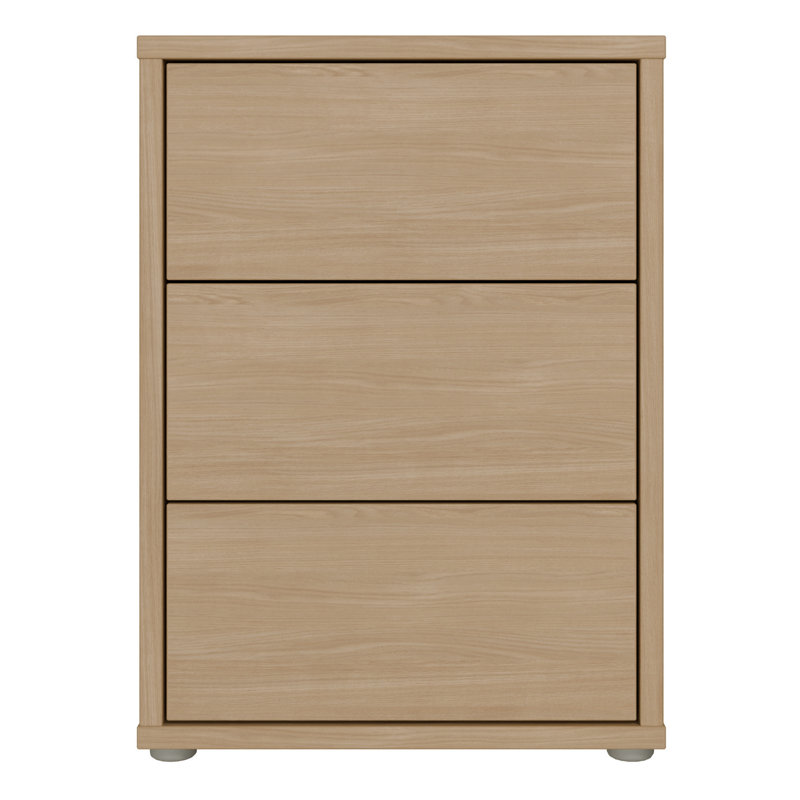 49.8cm W Manufactured Wood Bedside Table, Brown