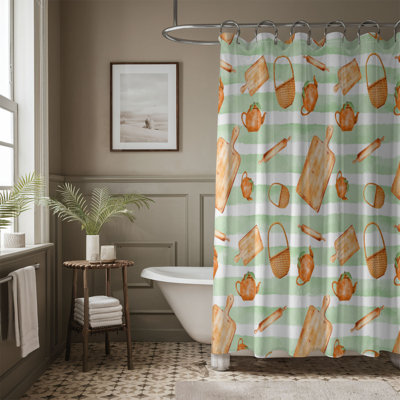Rideau de douche standard 1 pièce Citrus Twist