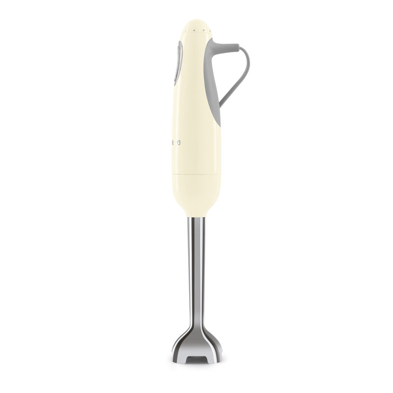 Cream Glossy Stainless Steel Variable Speed Immersion Blender