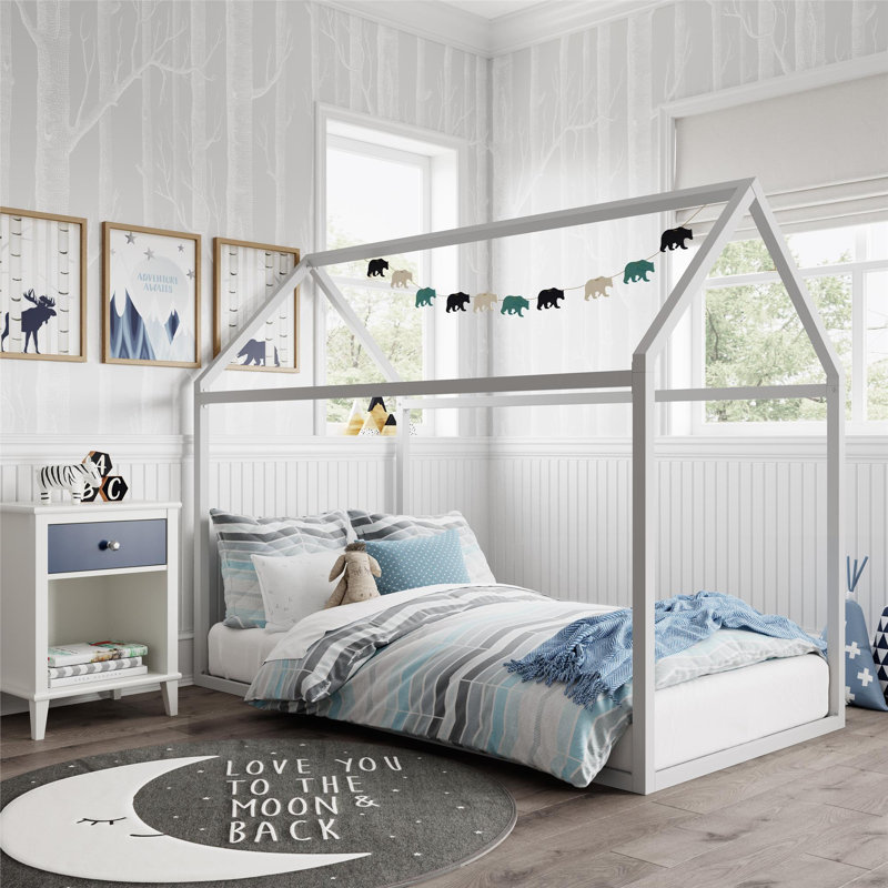 Lit Nova Nova Montessori, Simple, Gris colombe