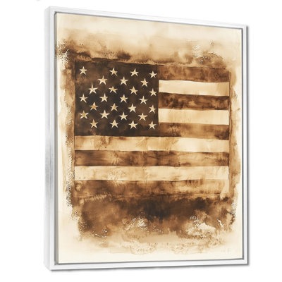 Ratification de la déclaration des droits, drapeau des États-Unis I - États-Unis, art mural