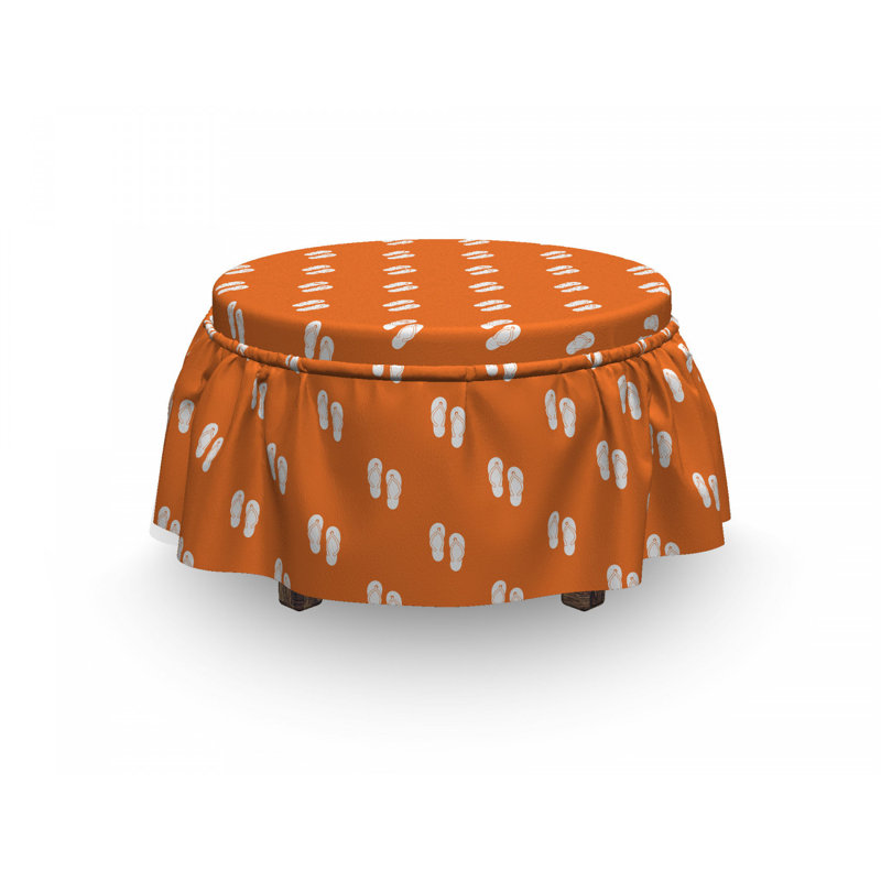 Housse pour repose-pieds de sables flamboyanty tone