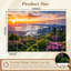 Papier peint adhésif auto-adhésif moderne pour la chambre à coucher avec aube Blue Ridge Mountains L 100 po x l 144 po Peel and Stick-163164710
