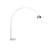 Dillander 75.6'' White Arched Floor Lamp-1652303847