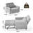 3-in-1 Convertible Accent Chair with Pillow, Adjustable Recline, Linen Fabric, Steel Frame-1568903378