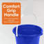 Seau de 2 gallons Superio, seau de nettoyage en plastique avec poignée, seau de lavage de voiture, petit seau utilitaire pour la serpillière, la pêche, le camping et l'utilisation domestique, bleu durable - paquet de 6