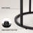 Top Nesting Coffee Tables, Round Living Room End Tables with Metal Base-431491397-431491418