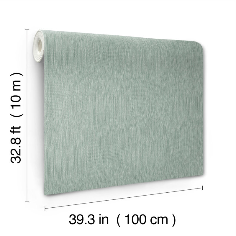Papier peint lin, Sarcelle
