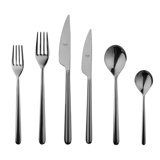 Linea Flatware Set - 36 Pieces - Black Gold