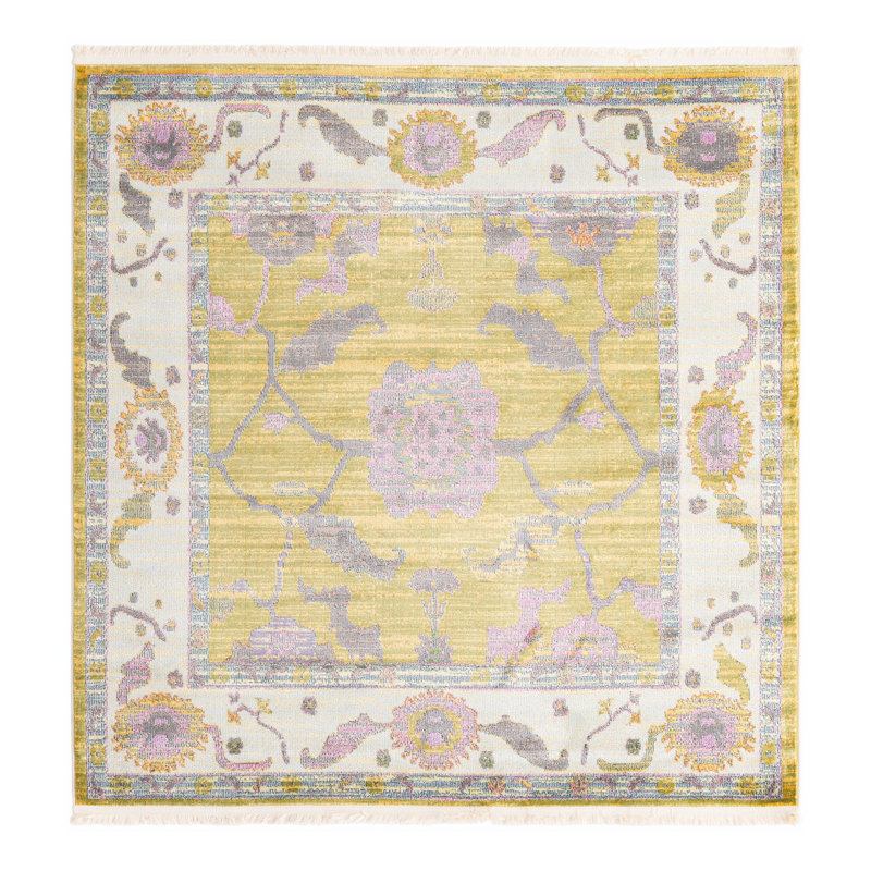 Tapis Haefner_Green, Carré 5 pi 5 po