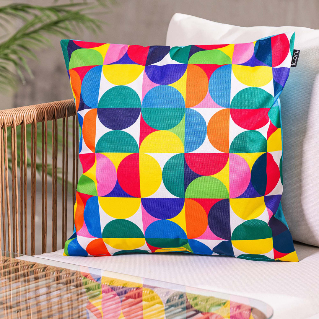 Geometric Scatter Cushion With Filling
