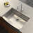 Prep 1800 Series Stainless Steel Undermount Farmhouse Apron 30" x 21" Single Bowl Kitchen Sink