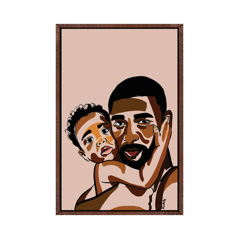 Daddy’s Baby III by NoelleRx - Print on Canvas, Classic Brown Wood Framed, 66.04 cm H x 45.72 cm W