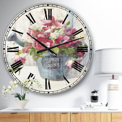 Maison Des Fleurs I - Horloge murale