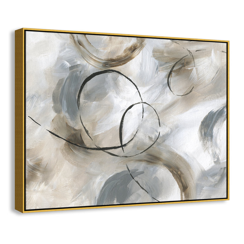Allegro Print par Nan, Or, H 37,5 po x l 49,5 po x P 2 po