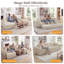 4 Seater Velvet Sofa-1993092349