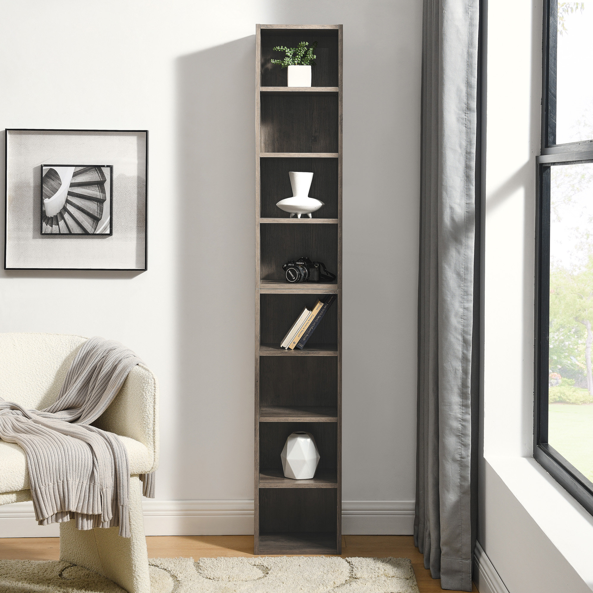 Ophelia & Co. 8-Tier Media Tower Rack - Wayfair Canada
