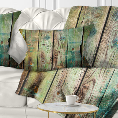Coussin lombaire à motif ancien bois