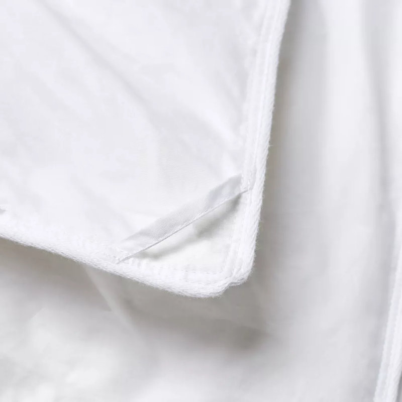 Édredon en duvet d'oie blanche de luxe - satin de coton 330tc - pouvoir de bourre 700 - coquille 100% coton - été - grand