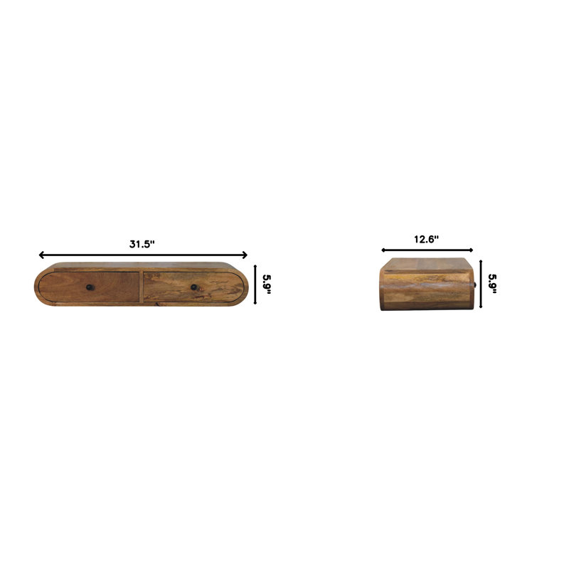 Console murale de contour