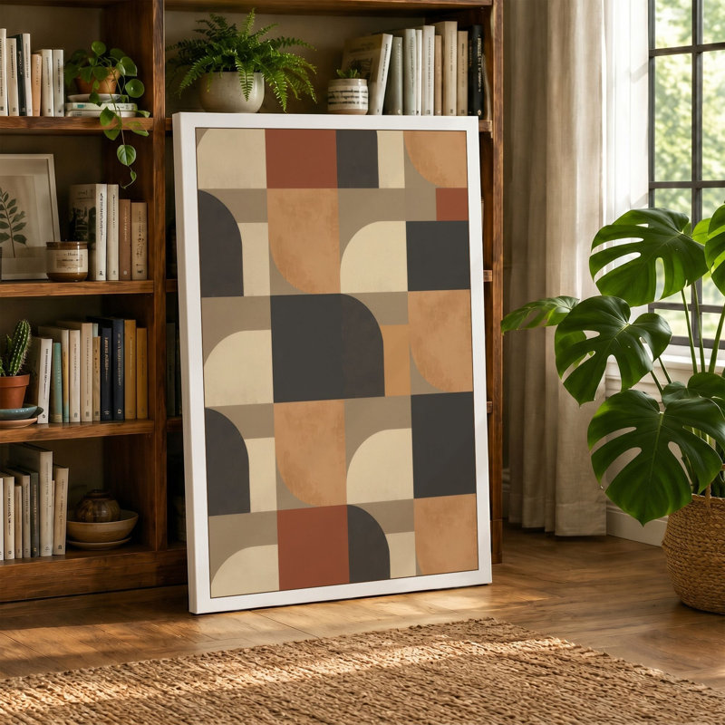 Harmony Geometric - Wrapped Canvas, Sage Border, 30x20 - 76.2 x 50.8 cm