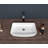 24"X15" White Ceramic Rectangular Vessel Bathroom Sink