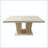 Travertine Pattern Extendable Rectangular Dining Table