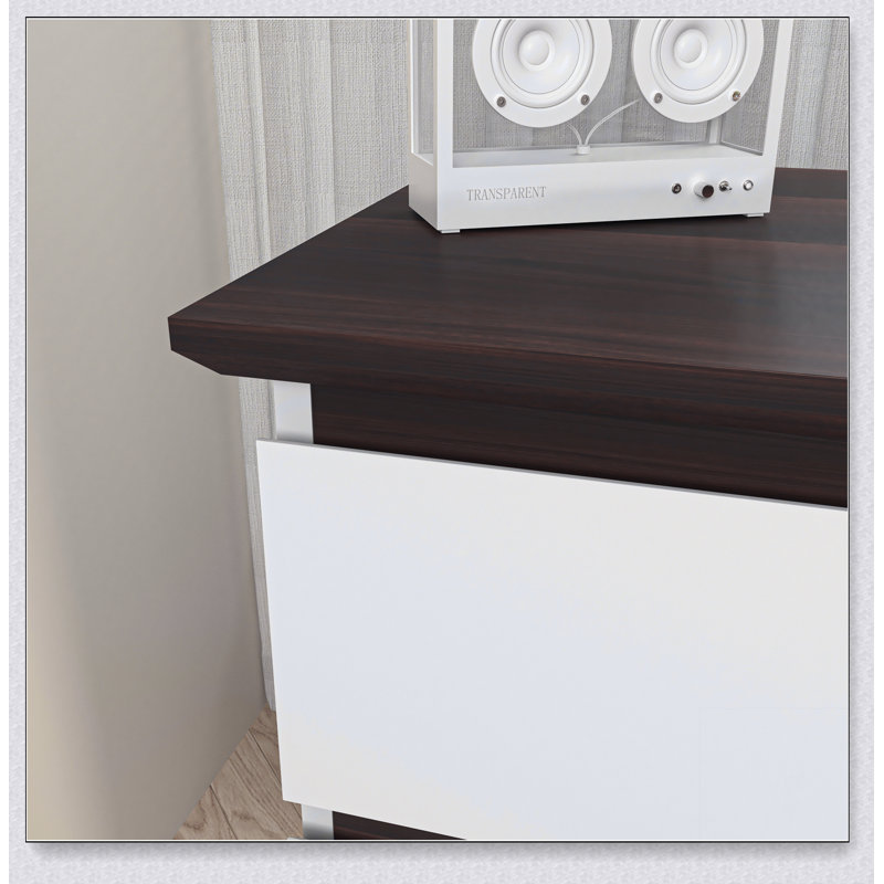 Commode double 6 tiroirs avec tiroirs larges, commode blanche pour chambre à coucher, commode en bois